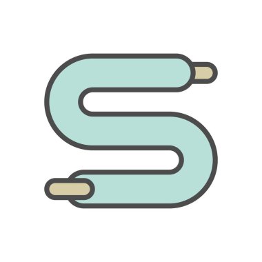 Klima kurulum aracı vektör simgesi dizaynı, düzenlenebilir vuruş.