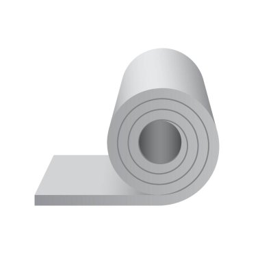 Beyaz arkaplanda izole edilmiş çelik ürün tasarımı.