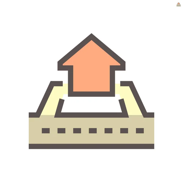 Vektor Icon Design Für Grundstücke Und Siedlungen 48X48 Pixel Perfekt — Stockvektor