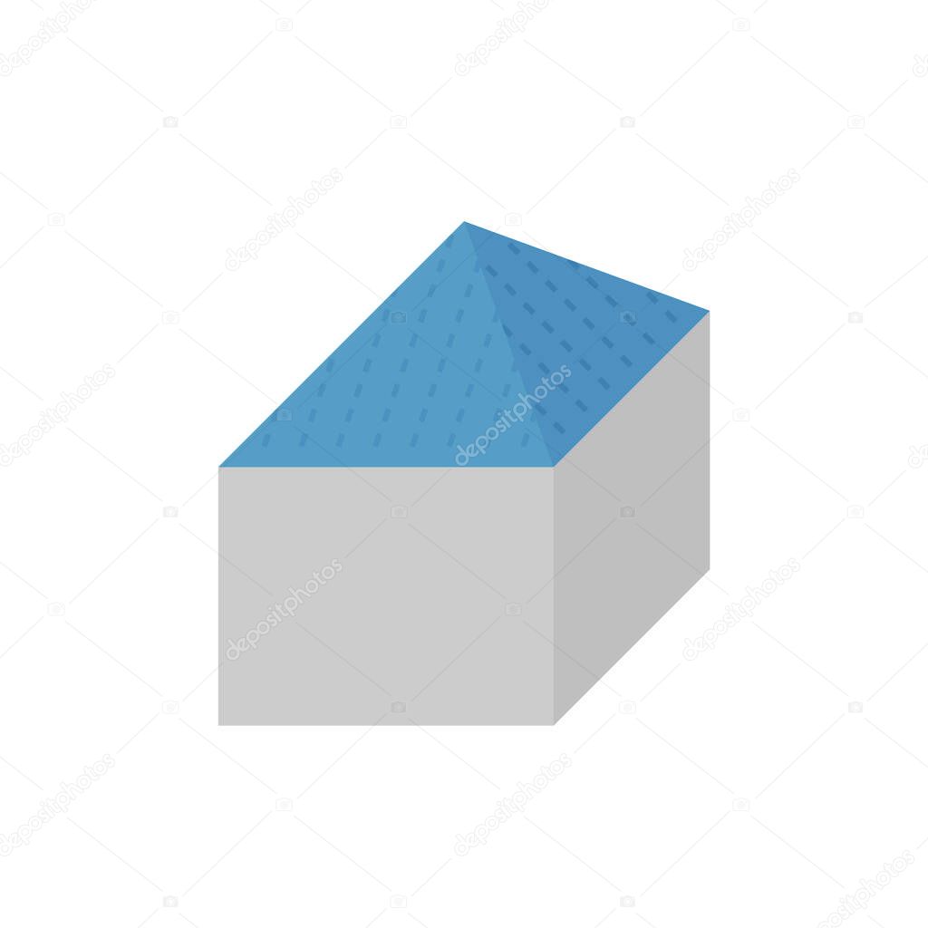 Roof type and house vector icon design.