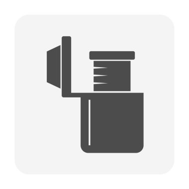 Su filtreleme sistemi ve su tasarımı için aksesuar simgesi tasarımı.