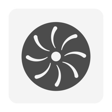 Su Pompası simge tasarımı, siyah ve anahat.