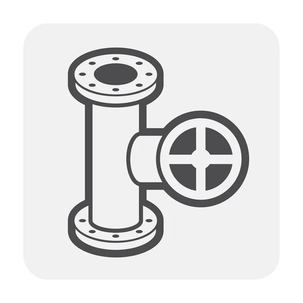 Pipe Connector Valve Icon — Stock Vector