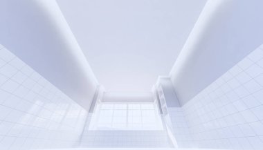 3D tavan ve soyunma odasının ışığı.