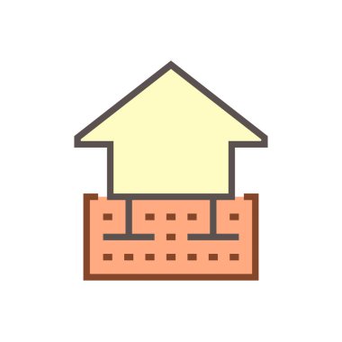 Jeoteknik mühendisliği ve vektör ikonu tasarımı.