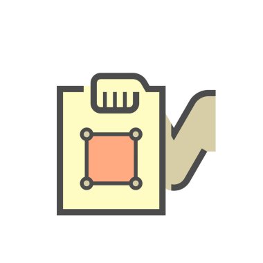 Arazi bulundurma belgeleri vektör simgesi tasarımı.