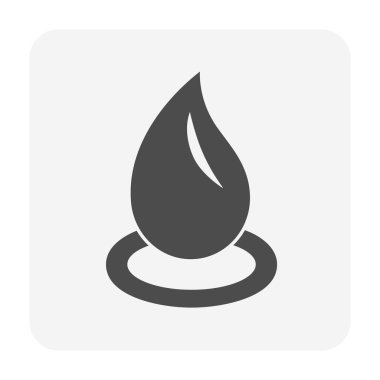 Temiz su damlası ikonu tasarımı, su tedavisi ve arıtma kavramı tasarımı.