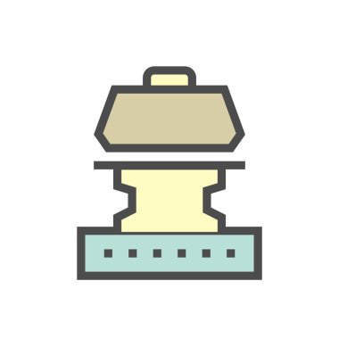 Jeoteknik mühendisliği ve toprak testi vektör simgesi dizaynı.