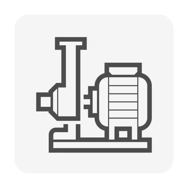 Ícone Bomba Água Tubulação Aço Para Distribuição Água Para Elemento —  Vetores de Stock
