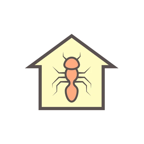 Home Probleem Insect Vector Pictogram Ontwerp — Stockvector