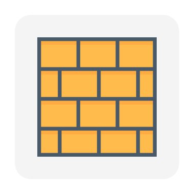 Çatı kaplama malzemesi simgesi tasarım.