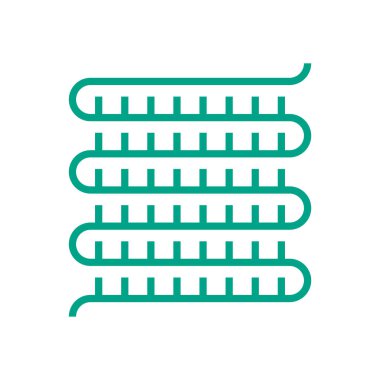 Hava kompresörü ve yarı vektör simgesi tasarımı, düzenlenebilir vuruş.