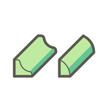 Beyaz arkaplanda ahşap zemin ve malzeme vektör simgesi tasarımı.