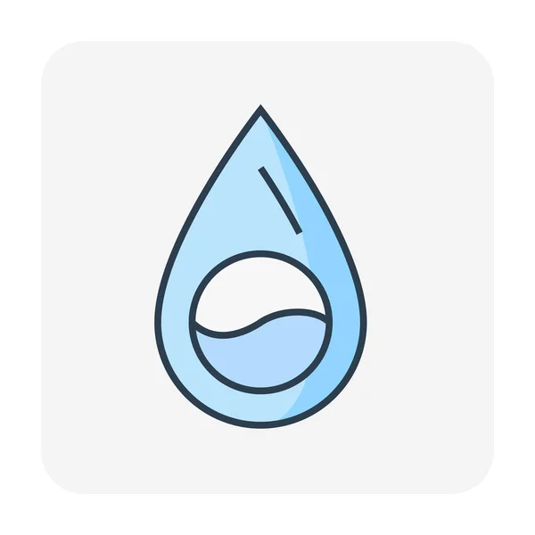 Ikona Kropli Wody Edytowalny Skok — Wektor stockowy