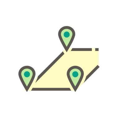 Kara iğne noktası vektör simgesi tasarımı.