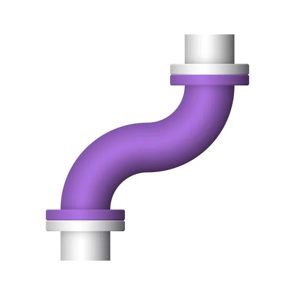 Diseño Del Icono Del Conector Tubería Acero Aislado Sobre Fondo — Archivo Imágenes Vectoriales