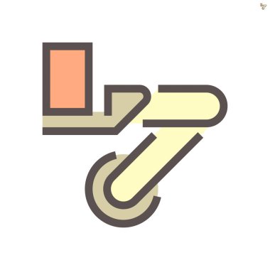 Akıllı ev ve robot teknoloji vektör ikonu tasarımı, 48x48 piksel mükemmel ve düzenlenebilir vuruş.