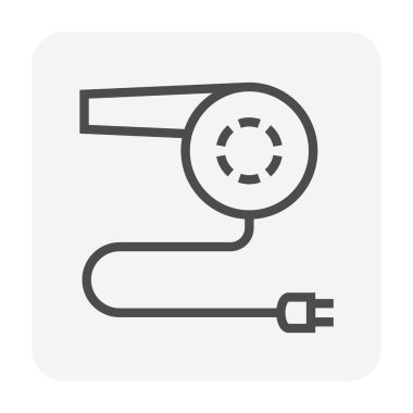 Klima temizleme ve araç simgesi tasarımı, düzenlenebilir vuruş.