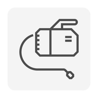 Klima temizleme ve araç simgesi tasarımı, düzenlenebilir vuruş.