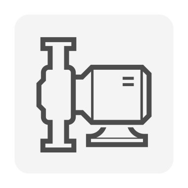 Su çalışması grafik tasarım elementi için lob su pompası vektör simgesi tasarımı.