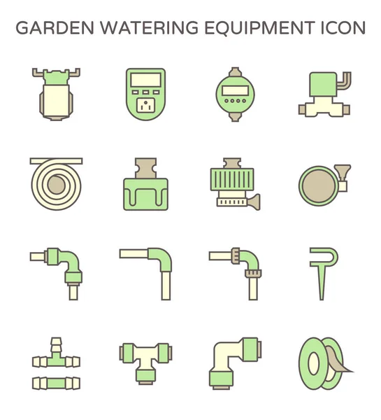 Оборудование Полива Сада Набор Иконок Автоматической Системы Разбрызгивания Графический Элемент — стоковый вектор