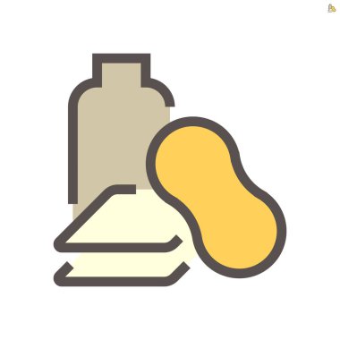 Araba yıkama aracı vektör ikonu tasarımı, 48x48 piksel mükemmel ve düzenlenebilir vuruş.