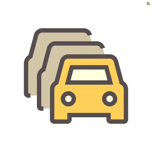 Reihe Von Autos Zum Verkauf Vektor Icon Design 48X48 Pixel — Stockvektor