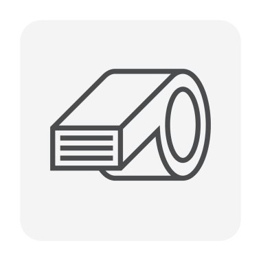 Klima simgesi, 64 x 64 mükemmel piksel ve düzenlenebilir kontur.