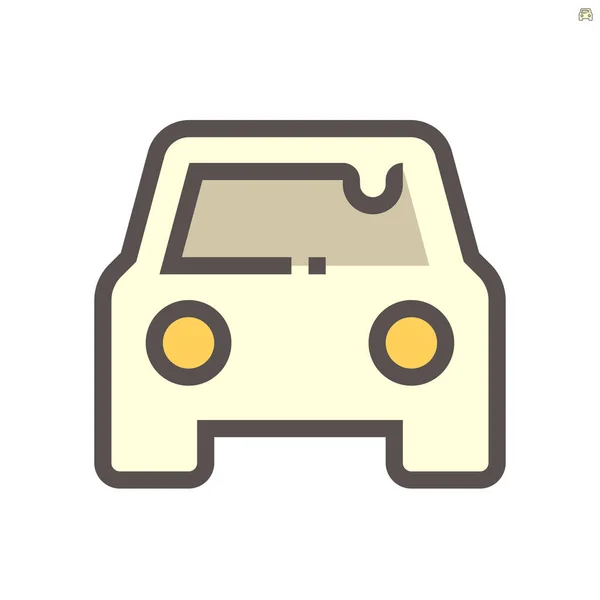 Coche Condición Sucia Vector Icono Diseño 48X48 Píxeles Perfecta Editable — Vector de stock