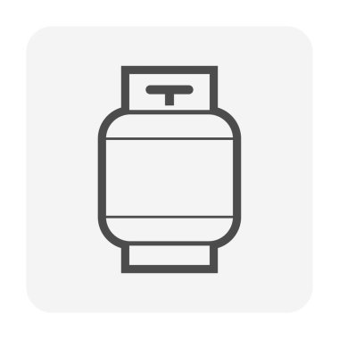 Kaynaklama işi grafik tasarım elementi için LPG gaz tankı vektör ikonu tasarımı.