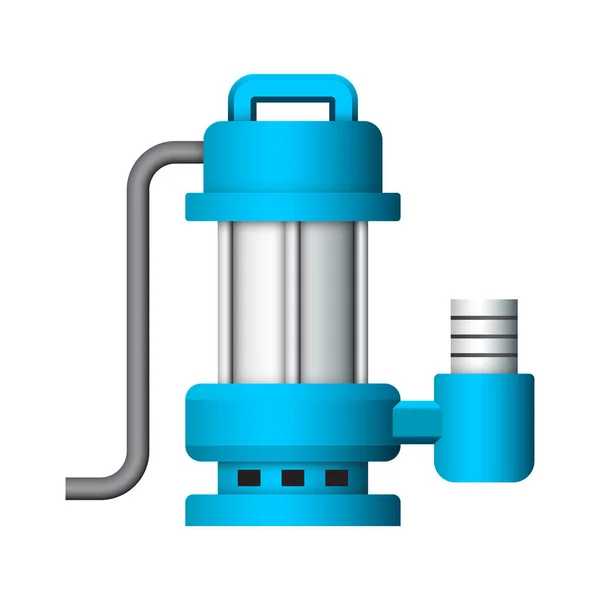 Konstruktion Dränkta Vattenpumpar — Stock vektor