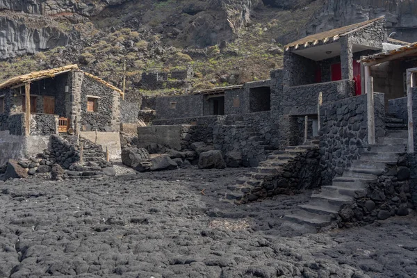 Casas Pozo Las Calcosas Lugar Visita Obligada Isla Hierro Son Fotos De Stock Sin Royalties Gratis