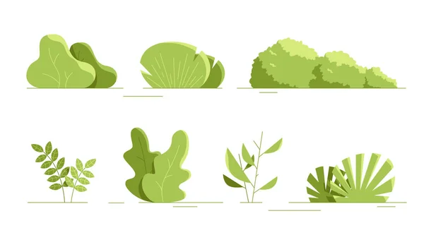 植物は隔離された フラットスタイル 現代のトレンディーでミニマリズム的でシンプルなデザイン 明るい緑の夏 春の色 漫画風 花の背景 ベクターイラスト — ストックベクタ