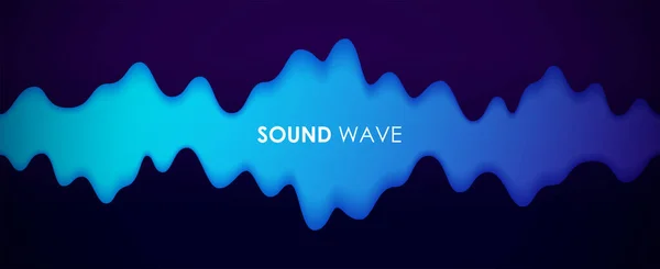 Sound Wave Digital Music Equalizer Beautiful Abstract Minimal Background Simple — Stock Vector