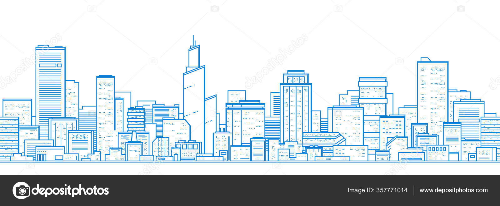 Vista aérea azul de edifícios da cidade, renderização em 3d de fundo azul  do mapa