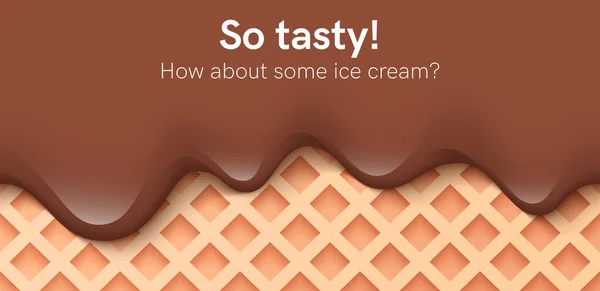 Liquide Crémeux Sans Couture Crème Yaourt Crème Glacée Chocolat Fondant — Image vectorielle
