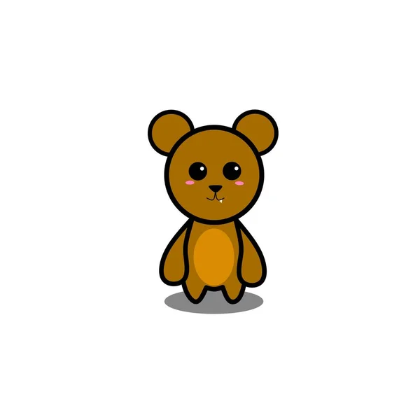 Leuke Teddybeer Mascotte — Stockfoto