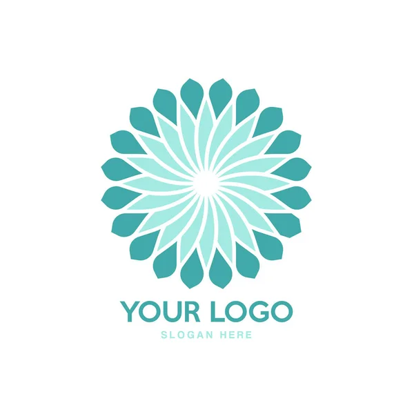 Сучасний Дизайн Логотипу Квітів — стоковий вектор