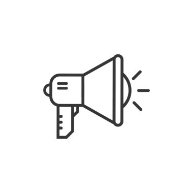 megafon simge vektör logo şablonu