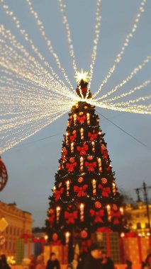 St. Petersburg 'da Noel ağacı