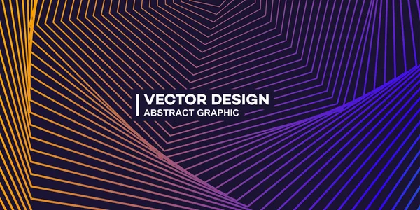 Zigzag Verloop Lijnen Abstracte Vector Achtergrond Illustratie Poster Achtergrond Banner — Stockvector