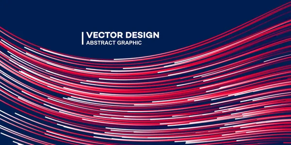 Fondo Vector Líneas Coloridas Abstractas Ilustración Fondo Color Elegante — Vector de stock