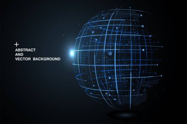 3D soyut kavram dünya ya da dünya, uluslararası hale getirme ve küreselleşme