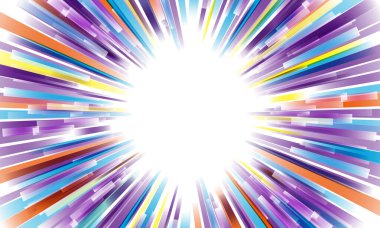 Radyal gradyan kareler, soyut vektör arkaplan çizimi