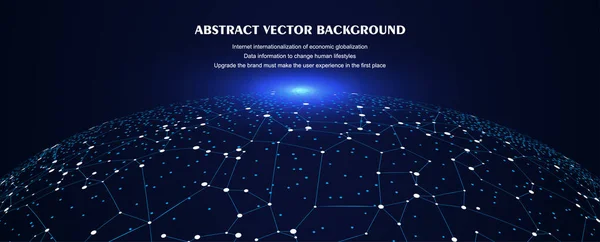 Conceptos Globales Conectividad Intercambio Datos Big Data Globalización — Vector de stock