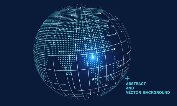 Mundo Conceito Abstrato Terra Internacionalização Globalização —  Vetores de Stock