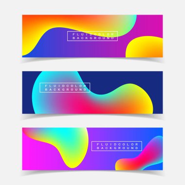 Renk değişkeni sıvısı, modern stil yaratıcı arkaplan, poster, bayrak, vektör grafikleri
