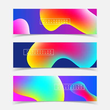 Renk değişkeni sıvısı, modern stil yaratıcı arkaplan, poster, bayrak, vektör grafikleri