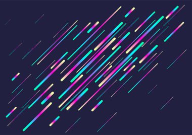 Renkli çizgiler soyut vektör arkaplanı