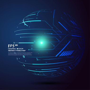 Üç boyutlu soyut gezegen, yani küreselleşme, uluslararasılaştırma